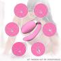 Lfcmf 7 Frequency U-Shape Couple Love Stimulation Promote Tongue Vibrate Toys Sport Tool USB Rechargeable Silicone Couples Wand Massage Back Neck Muscles (Color : Pink)