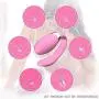 Lfcmf 7 Frequency U-Shape Couple Love Stimulation Promote Tongue Vibrate Toys Sport Tool USB Rechargeable Silicone Couples Wand Massage Back Neck Muscles (Color : Pink)