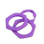 LUOEM Adults Silicone Restraint Handcuffs Role Play Bondage Handcuffs Adult Bondage Pleasure Toy (Purple)