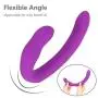 LSANNUY Relax Massage Wand Vibrating Silicone Strapless Strap-On for Women Couple Lesbian Silicone Pleasure Toy