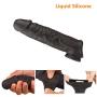 Silicone penile Condom Expander expands Male Chastity Toys Lengthen Cock Sleeves Dick Socks Reusable Condoms 7236