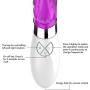oneisall Silicone 6-speed Orgasm Rotating Vibration Masturbation Toys Dildo Massager for Female, purple