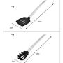 Silicone Kitchenware Set Of 7 Cooking Shovel Spoon Handle Tool Nonstick Shovel Spoon Set