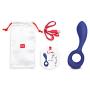 G pop Royal Blue G Spot Stimulator - Premium Quality Hypoallergenic Silicone Massager Remote Control Vibrator - Adult Sex Toys by G vibe