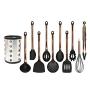 Silicone kitchenware 11 Pieces Of Stainless Steel Handle Non-stick Cookware Cooking Tools Silicone Cooking Utensils Kitchen Utensils Set Including Pliers Spoons And Other Best Housewarming Gifts For A