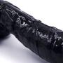 HYLHYL5-F Silicone Flexible Medical-Grade Super Realistic Stick Ultra-Soft Realistic Toy with Suction Cup (Black, L:23cm/7.48 in, W:4.5cm/1.57 in)