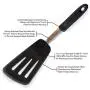 Silicone spatula set Heat resistant Not sticky Kitchenware Stainless steel and silicone For cooking, flipping and pressing