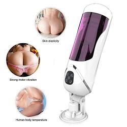 Electric Silicone Thrusting Automatic Sucking Strong Handsfree Sucker Automatic Piston Telescopic Rotation Intelligent Voice Induction Relaxation Device Warm Cup - Training Sleeve