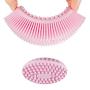 100% Silicone Bath & Shower Loofah Brush Scrubber, Gentle Scrub Skin Exfoliation, 2 in 1 Face & Body Scrubber Massage - Blue