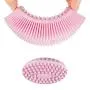 100% Silicone Bath & Shower Loofah Brush Scrubber, Gentle Scrub Skin Exfoliation, 2 in 1 Face & Body Scrubber Massage - Blue