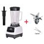 Eu/Uk/Us/Au Plug 3Hp 2200W 2L Commercial Grade Professional Ice Smoothie Blender Mixer Juicer Food Processor 220V/110V,White Blades Tool,Eu Plug