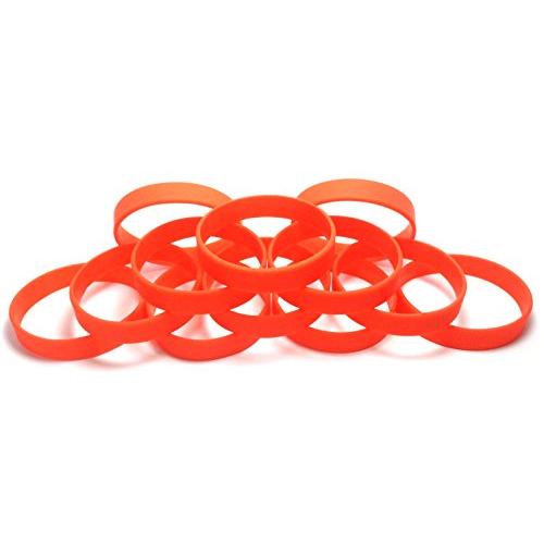 TheAwristocrat 1 Dozen Multi-Pack Blank Wristbands Bracelets Silicone Rubber - Select from a Variety of Colors