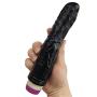 Annark 8.66" Big Size Soft Silicone Vibrant Realistic Black D-ill-dó Toy Molded form Real Man