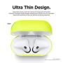 elago Upgraded AirPods Case (Front LED Visible) Protective Skinny Cover (with no Hinge) Compatible with Apple AirPods 2 and 1 (Neon Yellow)