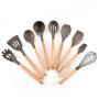 Wooden handle silicone kitchenware wooden handle dense more daily supplies health and beauty personal care products