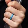 ThunderFit Womens Thin Swivel Rings, 10 Rings / 8 Rings / 4 Rings / 1 Ring - Stackable Silicone Wedding Rings - 2.5mm Wide - 2mm Thick