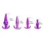 Lover Products 7 Pcs/Set Butt Plug Trainer Kit Silicone Anal Plugs Training Set with Flared Base Prostate Toys for Beginners Advanced Users Purple