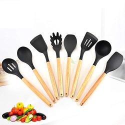 SKYyao Kitchen utensil set Silicon Bakelite handle kitchenware 8-piece set non-stick spatula spoon tool set cooking kitchenware silicone