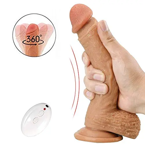 Rzoeox Realistic Silicone Dildo with Suction Cup - 8.5 Inch Lifelike Penis Wireless 10 Meter Remote Control 8 Speed Vibrator Vibrant Adult Sex Toy for Women Masturbation