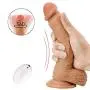 Rzoeox Realistic Silicone Dildo with Suction Cup - 8.5 Inch Lifelike Penis Wireless 10 Meter Remote Control 8 Speed Vibrator Vibrant Adult Sex Toy for Women Masturbation