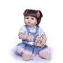 Zero Pam Binxing Toys 23 inch Washable Reborn Baby Dolls Silicone Vinyl Full Body Anatomically Correct Realistic Reborn Toddler Doll Handmade Newborn Girl Waterproof for Kids Age 3+ Gift Box Package