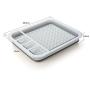Draining rack folding silicon draining basket draining basket slim kitchenware easy dish storage dish stand stand drainer chopstick stand with monotone storage Northern Europe bicolor basket