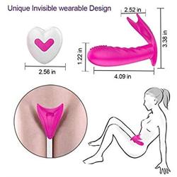 ASJHK Sex Wireless Remote Control Venus Butterfly Vibration Invisible Wearing Shell Security Silicone Toy with Harness Tie, Purple Handle Therapeutic Percussion for Sore Muscle and