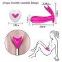 ASJHK Sex Wireless Remote Control Venus Butterfly Vibration Invisible Wearing Shell Security Silicone Toy with Harness Tie, Purple Handle Therapeutic Percussion for Sore Muscle and