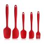 Food Grade Silicone Kitchen Utensils Silicone and Wood Cake Cream Spatula Brush Batter Baking Tool, Kitchenware