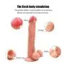 Lověrs 10.23 Inch Female Toy Huge Toy Safe Silicone Material Realistic Lifelike Black Huge Tools for Women Silicone Tools with Suction Cup Flexible Lifelike Toy