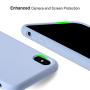 Miracase Liquid Silicone Case Compatible with iPhone Xs Max 6.5 inch (2018), Gel Rubber Full Body Protection Shockproof Cover Case Drop Protection Case (Clove Purple)