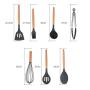 Silicone kitchenware 11 Beech Wooden Handle Non-stick Kitchen Utensil Set Silicone Cooking Utensils Kitchen Utensil Set Suitable For Any Occasion Of The Best Housewarming Gifts Very suitable as a gift