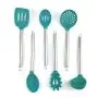 JunbosiKitchenware Spatula Set Non-Stick Pan Silicone Shovel Soup Spoon Fishing Fence Scoop Silicone Kitchenware Six-Piece Set