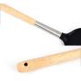 Silicone Kitchenware with Wooden Handle Household Spoon Shovel Kit Nonstick Kitchen Tool Set Cooking Spoon Shovel Spoon