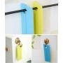 Honla 2 Pack Silicone Blade Squeegees with Hanging Hole,Compact Cleaner for Kitchen Countertops,Bathroom Shower Mirrors and Car Windows,Blue,Green