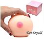 TISHAA Novelty Toy for Adult Hand Stress Reliever Ball 3D Realistic Silicone Squeeze Boob Boobies Joke Gift with Nice Cute Box for Bachelorette Party/Club/Suprised Present, Not for Child/Kid (Nude)