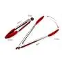 Kitchen Tongs, for BBQ 9/12 Inch Food Grade Stainless Steel Locking Tongs for Cooking, Strong and Sturdy Set of 2
