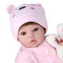 CHAREX Belly Reborn Baby Dolls, 22 Inches Realistic Baby Doll,Weighted Reborn Toddler Doll,Named Coral