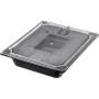 Carlisle 10220B03 StorPlus Half Size Food Pan, Polycarbonate, 2.5" Deep, Black