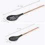 SKYyao Kitchen utensil set Stainless Steel kitchenware 9-piece silicone scoop silicone + stainless Steel Plating