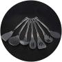 Silicone kitchenware suit shovel spoon set kitchen cooking kitchen tools,Gray