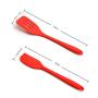 Jdeepued Silicone kitchenware 5-Piece Silicone Baking Set Durable Silicone Heat Resistant 446°F Seamless Non-Stick Kitchen Mixing Cooking Baking Utensils Red Silicone Kitchen Utensils