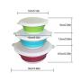 Silicone Collapsible Travel Bowls, Space Saving Food Storage Container for Camping Food Water Feeding