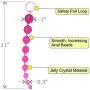 Beginners Soft Jelly 10 Beads Medical Silicone Trainer Fun Toys for Women