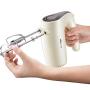 BINZHI Eggbeater Electric Household Mini Small Baking Hand Mixer Creaming Noodle Cooking Machine - Beige Kitchen gadget