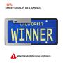 Ohuhu Silicone License Plate Frame 2-Pack with Mounting Accessories Black, Rust-Proof, Rattle-Proof, Weather-Proof, Wont Block Letters/Stickers