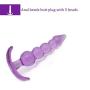 APMIX 6 Pcs 6 Size A-n-A l P l u-G Silicone Waterproof Massager B-UTT Trainer Toys-Purple