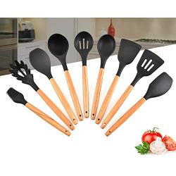 Cooking Silicone Kitchenware Nonstick Cookware Shovel Spoon Kitchenware Baking Nonstick Bread Set Kitchen Cookware Tools 9 Pieces