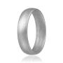ROQ Silicone Wedding Ring for Women, Thin, Affordable 6mm Metallic Silicone Rubber Wedding Bands, Comfort Fit, Singles & 4 Packs - Rose Gold, Silver, Gold, Platinum, Copper, Bronze, Gunmetal