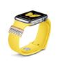 EloBeth Decorative Rings Loops Compatible with Apple Watch Bands 44mm 42mm 40mm 38mm iWatch Series 5 4 3 2 1 Band Accessories (Gold Rings no Band)